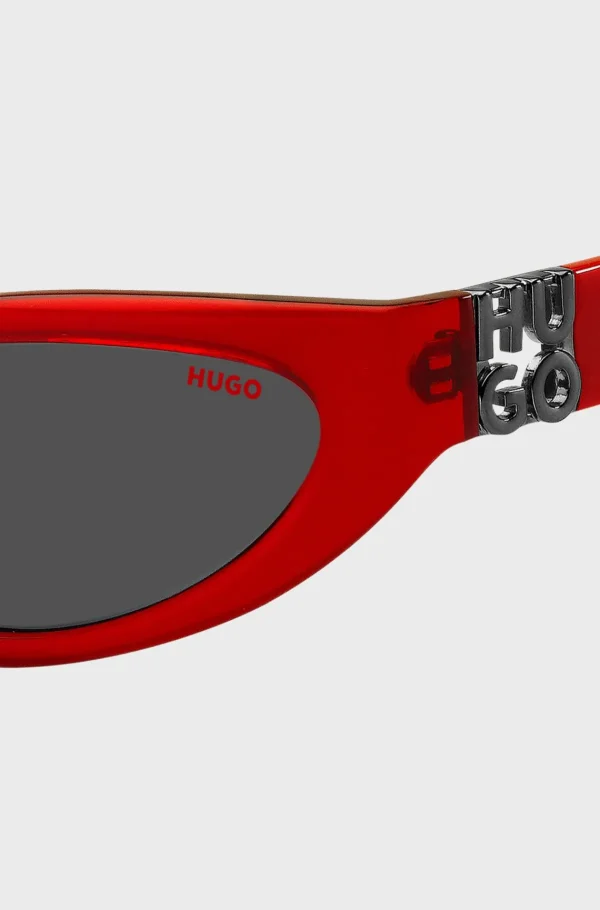 HUGO BOSS Óculos>Armação ótica Em Acetato Com Monograma 3D