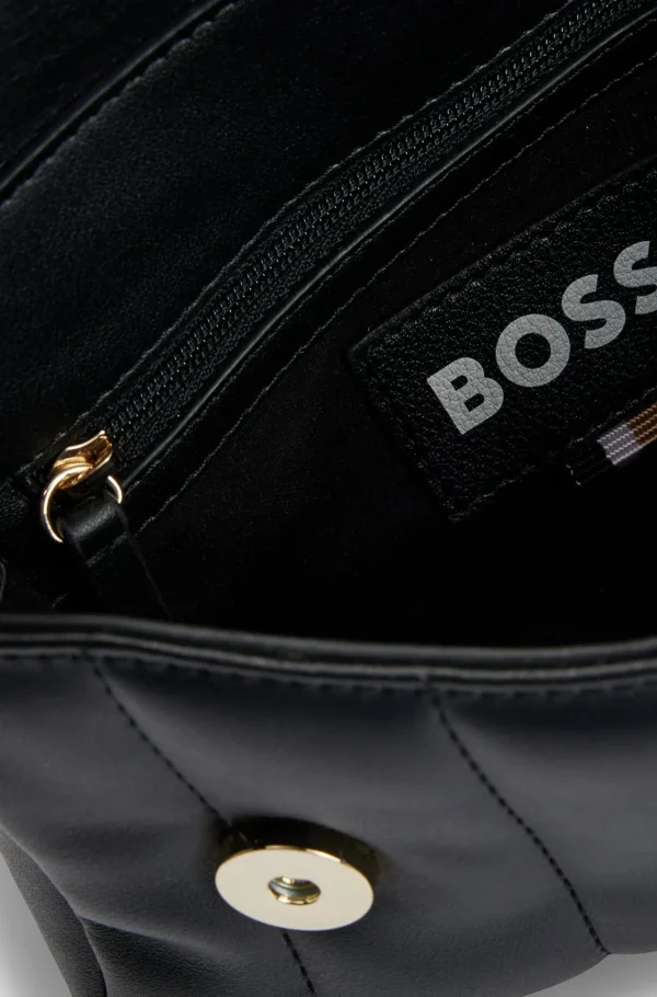 MULHER HUGO BOSS Malas>Bolsa A Tiracolo Acolchoada Em Pele Sintética Com Monograma Double B