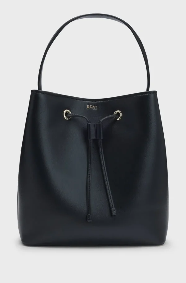 MULHER HUGO BOSS Malas>Bolsa Bucket Em Pele Sintética Com Monograma Double B