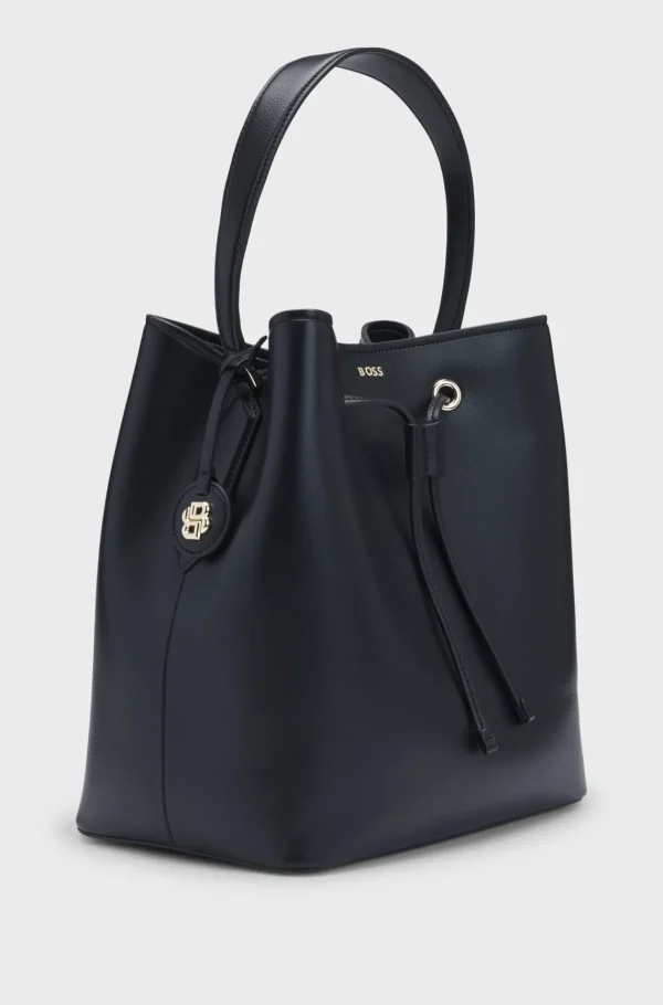 MULHER HUGO BOSS Malas>Bolsa Bucket Em Pele Sintética Com Monograma Double B