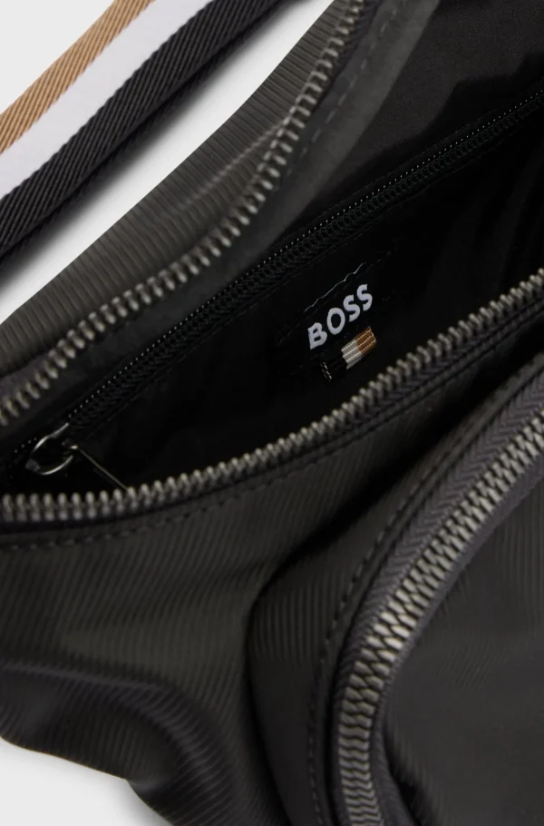 HUGO BOSS Malas>Bolsa De Cintura Estruturada Com Logótipo Contrastante