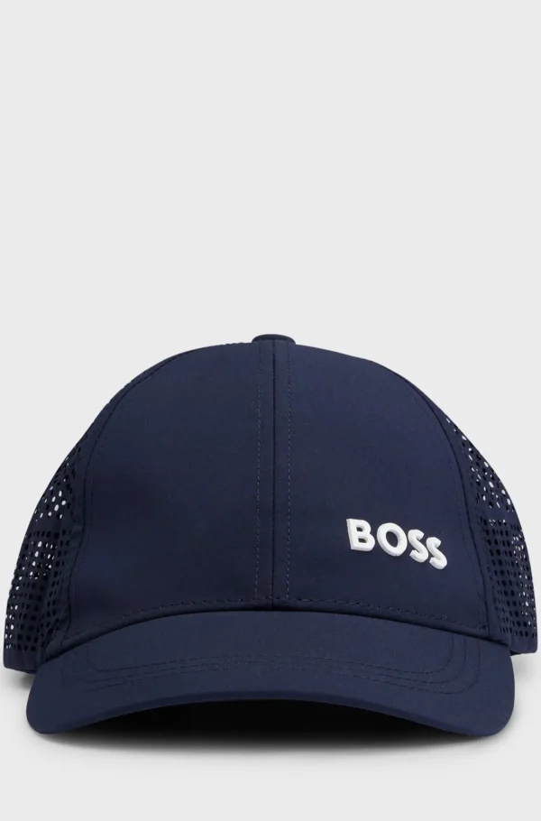 Crianças HUGO BOSS Chapéus E Cachecóis>Boné Para Criança Com Logótipo E Detalhes Cortados A Laser