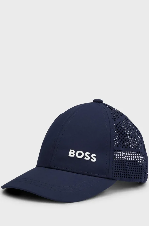 Crianças HUGO BOSS Chapéus E Cachecóis>Boné Para Criança Com Logótipo E Detalhes Cortados A Laser