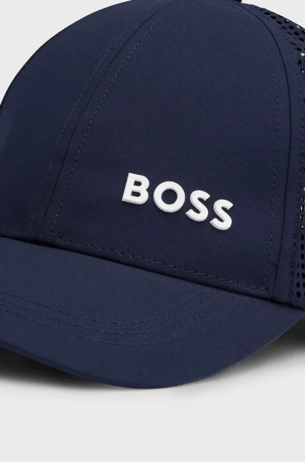 Crianças HUGO BOSS Chapéus E Cachecóis>Boné Para Criança Com Logótipo E Detalhes Cortados A Laser