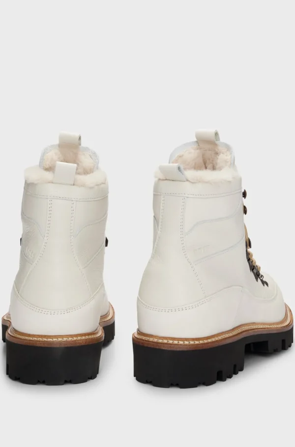 HUGO BOSS Botas>Botas Com Atacadores Em Pele Granulada Com Forro Macio