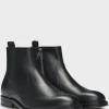 HUGO BOSS Botas>Botas Dressletic Em Pele Polida