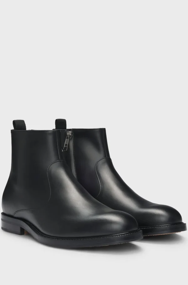 HUGO BOSS Botas>Botas Dressletic Em Pele Polida