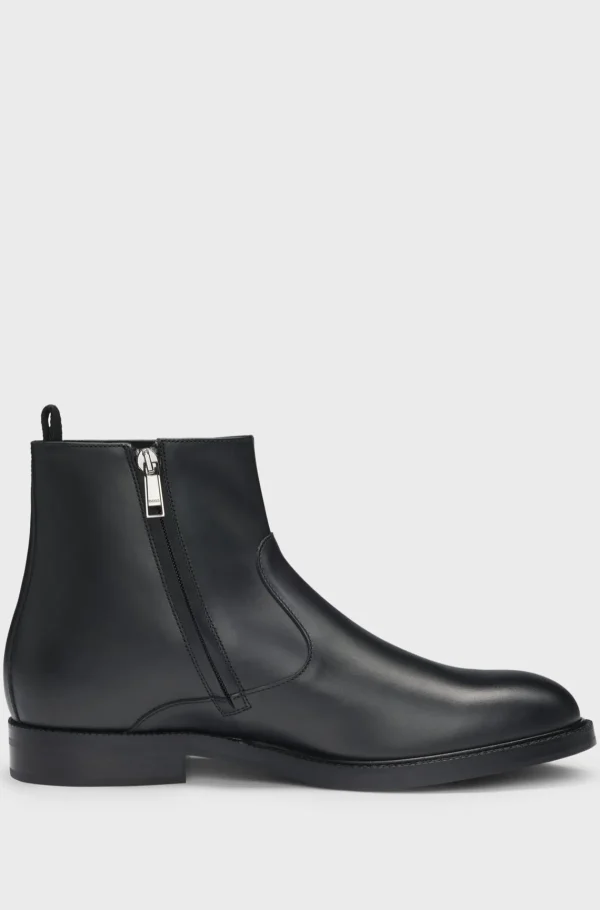 HUGO BOSS Botas>Botas Dressletic Em Pele Polida