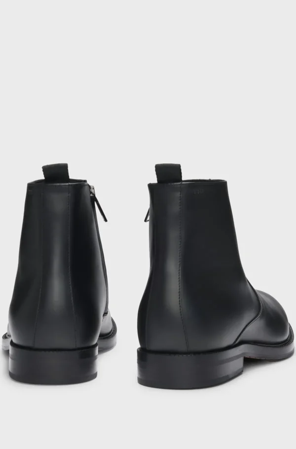 HUGO BOSS Botas>Botas Dressletic Em Pele Polida