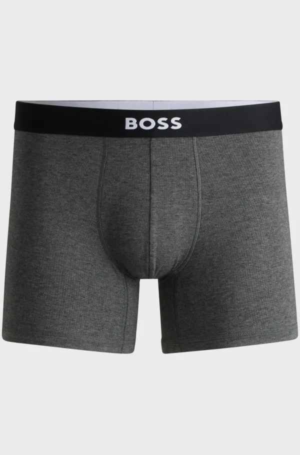 HUGO BOSS Roupa Interior>Boxers Em Jersey Elástico Com Cós Com Logótipo