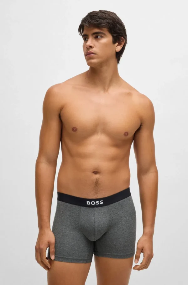 HUGO BOSS Roupa Interior>Boxers Em Jersey Elástico Com Cós Com Logótipo