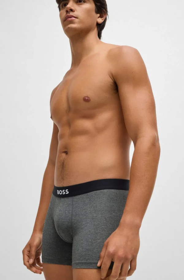 HUGO BOSS Roupa Interior>Boxers Em Jersey Elástico Com Cós Com Logótipo