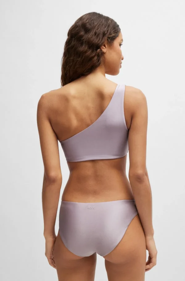 MULHER HUGO BOSS Fatos De Banho>Bralette De Biquíni De Ombro único Com Logótipo 3D