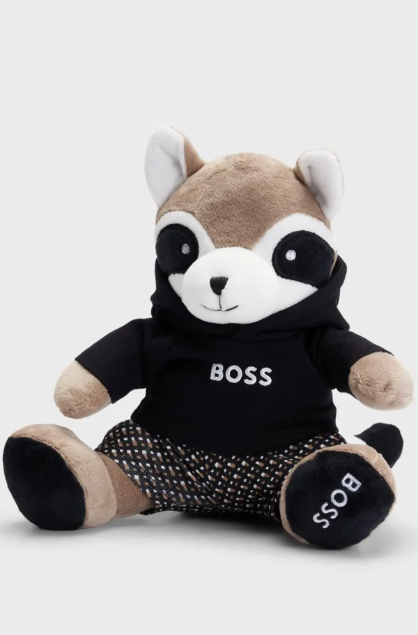 Crianças HUGO BOSS Acessórios Para Bebé>Brinquedo Em Pelo Sintético Vermelho-panda Para Bebé