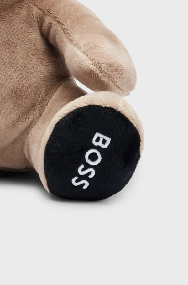 Crianças HUGO BOSS Acessórios Para Bebé>Brinquedo Fofinho Panda Vermelho Para Bebé Com Logótipos Bordados