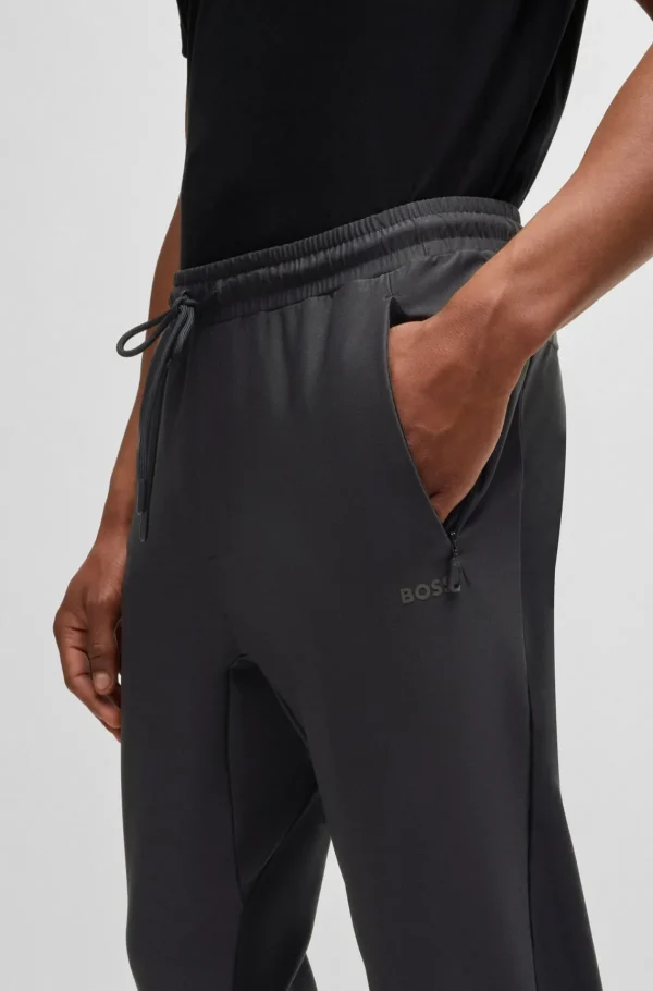 HUGO BOSS Sweats E Hoodies>Calças De Fato De Treino Com Elasticidade Ativa Com Detalhes Refletores Decorativos