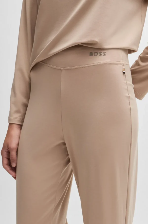 MULHER HUGO BOSS Pijamas E Loungewear>Calças De Pijama Com Regulação Da Temperatura Em Jersey Elástico