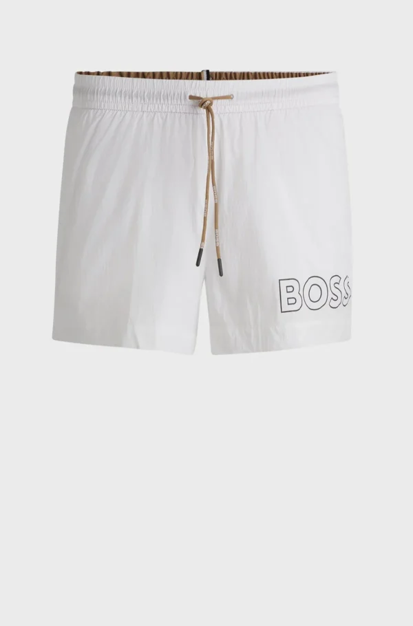 HUGO BOSS Roupa De Praia>Calções De Banho De Secagem Rápida Com Desenho Do Logótipo