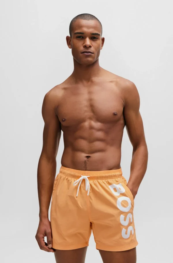 HUGO BOSS Roupa De Praia>Calções De Banho Totalmente Forrados Com Estampado De Logótipo