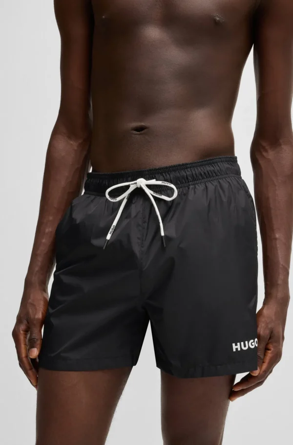 HUGO BOSS Roupa De Praia | Artigos Essenciais>Calções De Banho Totalmente Forrados Com Logótipo Contrastante