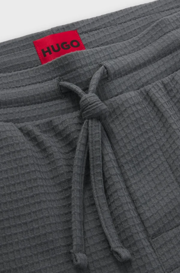 HUGO BOSS Pijamas E Loungewear>Calções De Pijama Em Mistura De Algodão Com Logótipo Bordado