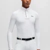 HUGO BOSS Roupa De Equitação>Camisa De Espetáculo Equestre Em Branco Com Detalhes De Riscas De Assinatura