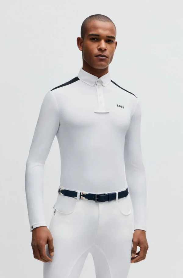 HUGO BOSS Camisas>Camisa De Espetáculo Equestre Com Inserções Nos Ombros E Logótipo