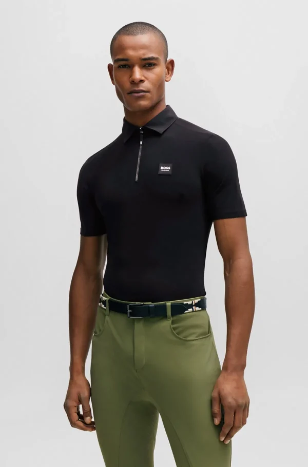 HUGO BOSS Polos>Camisa De Treino Equestre Com Logótipo Exclusivo