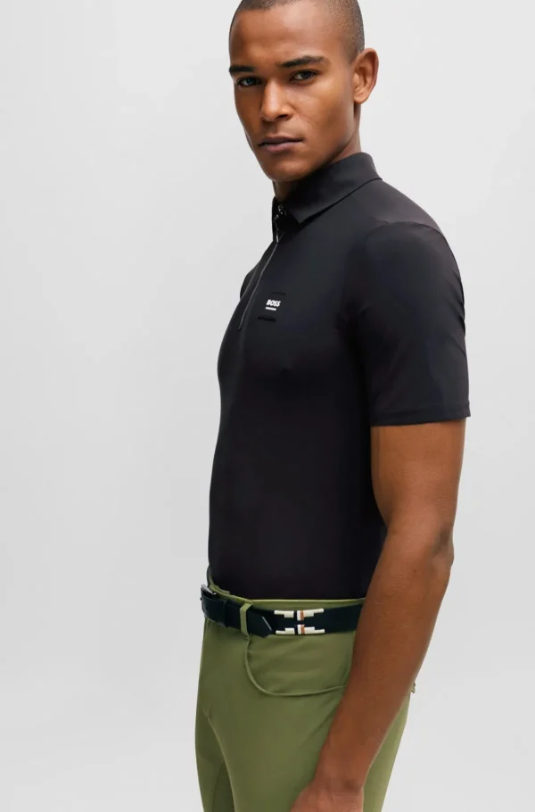 HUGO BOSS Polos>Camisa De Treino Equestre Com Logótipo Exclusivo