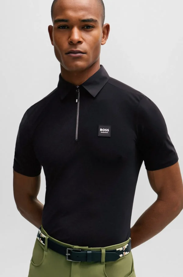 HUGO BOSS Polos>Camisa De Treino Equestre Com Logótipo Exclusivo