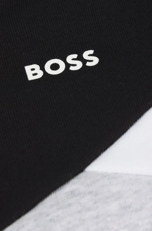 Crianças HUGO BOSS Júniores (Idades 4-14) | Partes De Cima Para Rapaz>Camisola Com Capuz Com Fecho Para Criança E Bloco De Cores E Logótipo