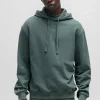 HUGO BOSS Sweats E Hoodies>Camisola Com Capuz De Ajuste Descontraído Em Terry De Algodão Com Estampado De Logótipo