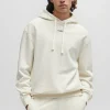 HUGO BOSS Sweats E Hoodies>Camisola Com Capuz De Ajuste Descontraído Em Terry De Algodão Com Estampado De Logótipo