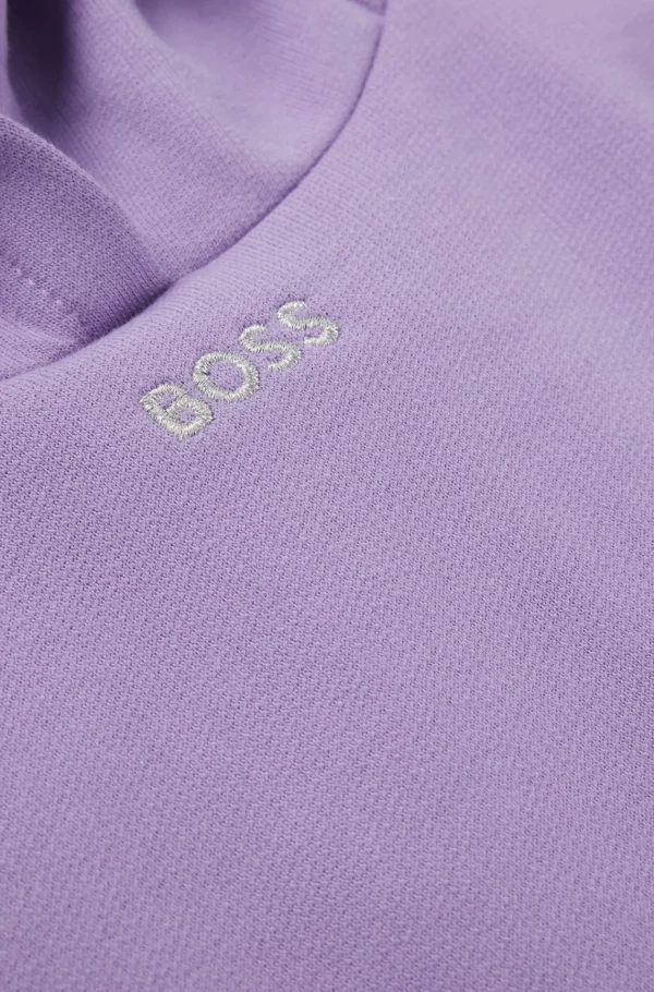 Crianças HUGO BOSS Partes De Cima Para Rapariga | Júniores (Idades 4-14)>Camisola Com Capuz De Ajuste Grande Para Criança Com Logótipo Bordado