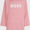 MULHER HUGO BOSS Roupa De Praia>Camisola Com Capuz De Praia Com Logótipo Em Algodão Com Bolso Canguru