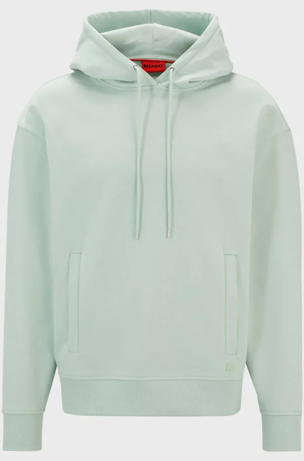 MULHER HUGO BOSS Sweats E Hoodies | Sweats E Hoodies>Camisola Com Capuz Em Terry De Algodão Num Ajuste Descontraído Para Todos Os Géneros