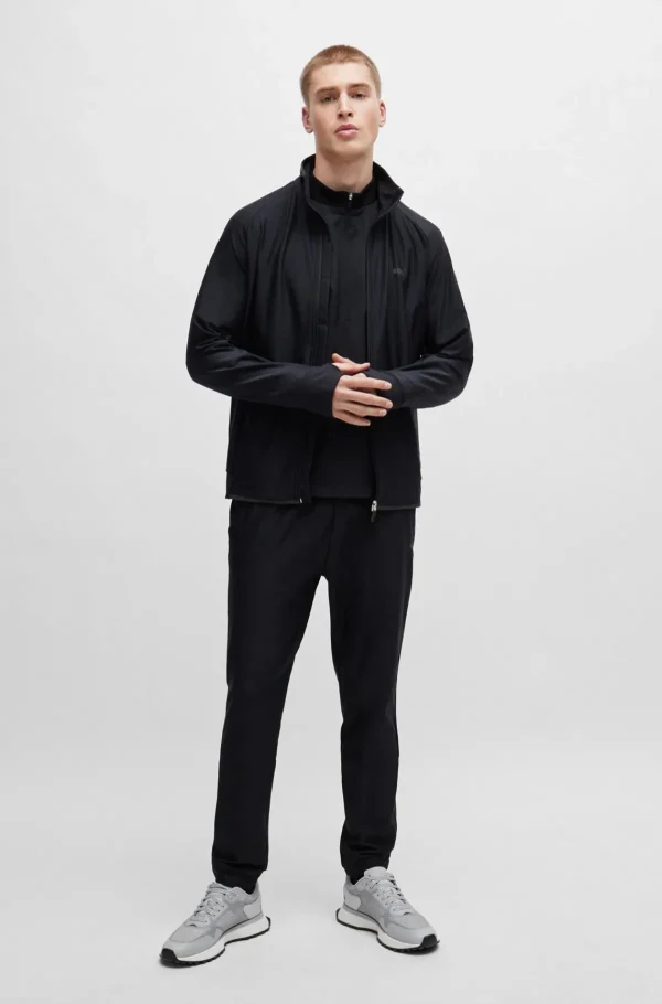 HUGO BOSS Ginásio E Corrida | Sweats E Hoodies>Camisola Com Fecho Com Logótipo Refletor Decorativo