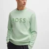 HUGO BOSS Sweats E Hoodies>Camisola Com Mistura De Algodão Com Logótipo Moldado Em 3D