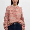 MULHER HUGO BOSS Camisolas E Cardigans>Camisola De Ajuste Descontraído De Mistura De Alpaca Com Fios Multicoloridos