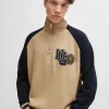 HUGO BOSS Sweats E Hoodies>Camisola De Algodão Felpudo Com Logótipo Inspirado Na Universidade