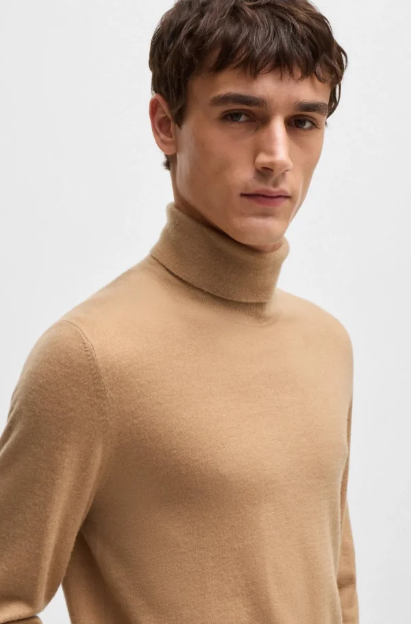 HUGO BOSS Camisolas E Cardigans>Camisola De Gola Redonda Em Caxemira