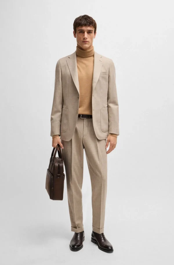 HUGO BOSS Camisolas E Cardigans>Camisola De Gola Redonda Em Caxemira