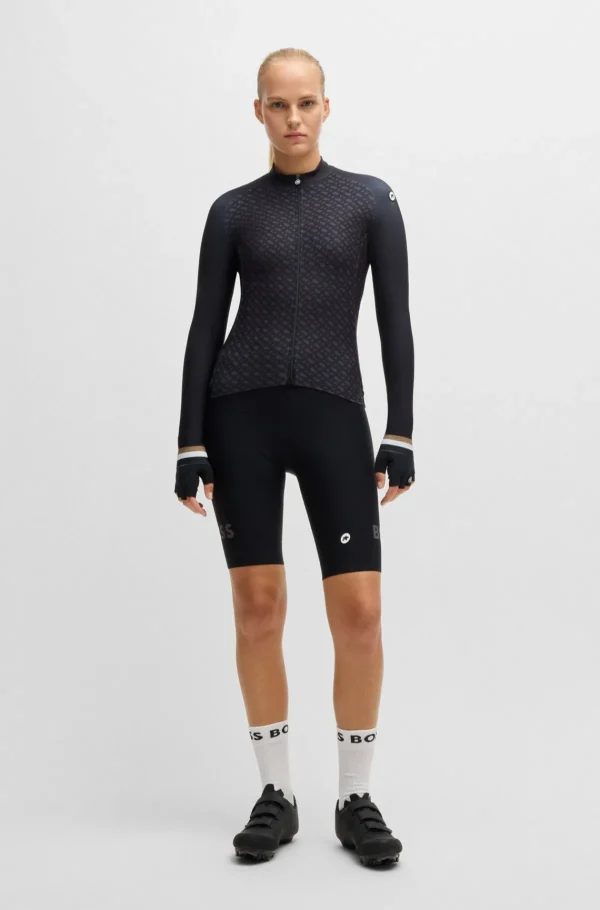 MULHER HUGO BOSS Ciclismo>Camisola De Treino BOSS X ASSOS Preta Com Três Bolsos Traseiros