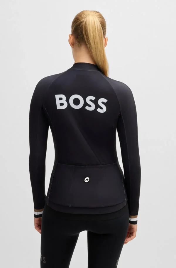 MULHER HUGO BOSS Ciclismo>Camisola De Treino BOSS X ASSOS Preta Com Três Bolsos Traseiros