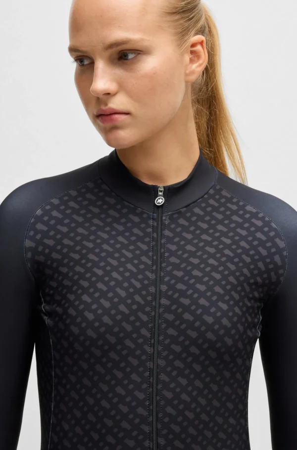 MULHER HUGO BOSS Ciclismo>Camisola De Treino BOSS X ASSOS Preta Com Três Bolsos Traseiros