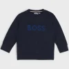 Crianças HUGO BOSS Crianças (Idades 1-3)>Camisola Em Algodão Com Logótipo Em Relevo Para Criança