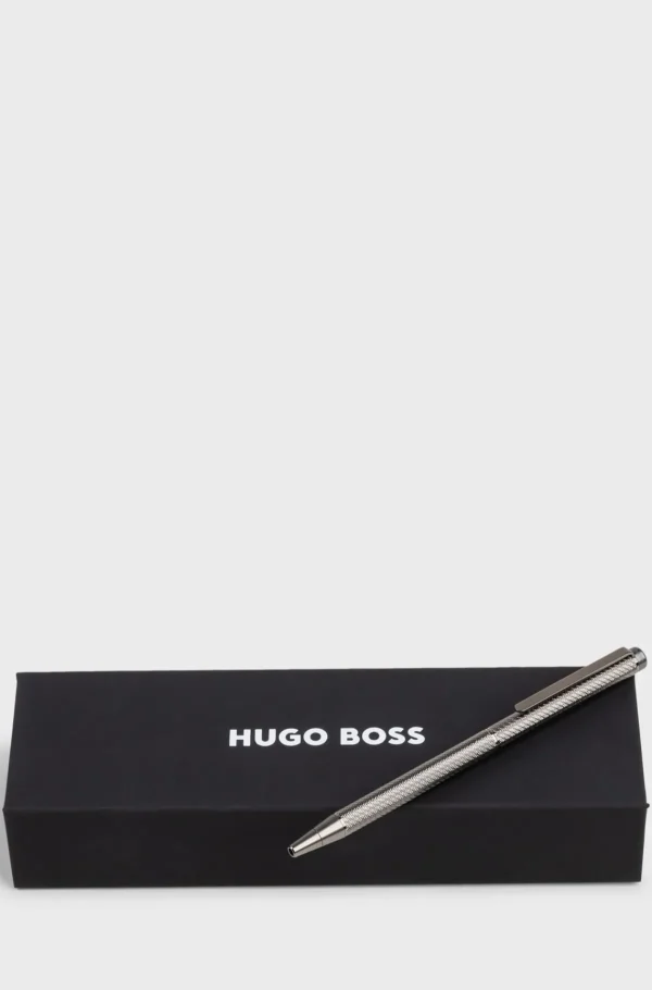 HUGO BOSS Mais Acessórios>Caneta Esferográfica De Metal Com Padrão Gravado