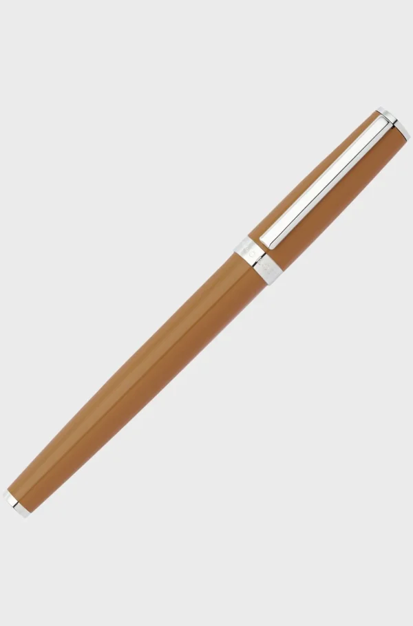 HUGO BOSS Mais Acessórios>Caneta Rollerball Com Acabamento Lacado Camel