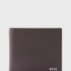 HUGO BOSS Carteiras>Carteira Estruturada Com Risca De Assinatura E Detalhe De Logótipo