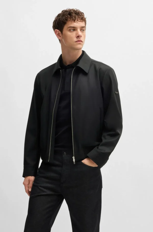 HUGO BOSS Blazers>Casaco Bomber BOSS X ASTON MARTIN Em Lã Repelente à água